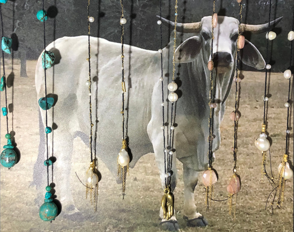 Handmade Gemstone Lariat Necklaces